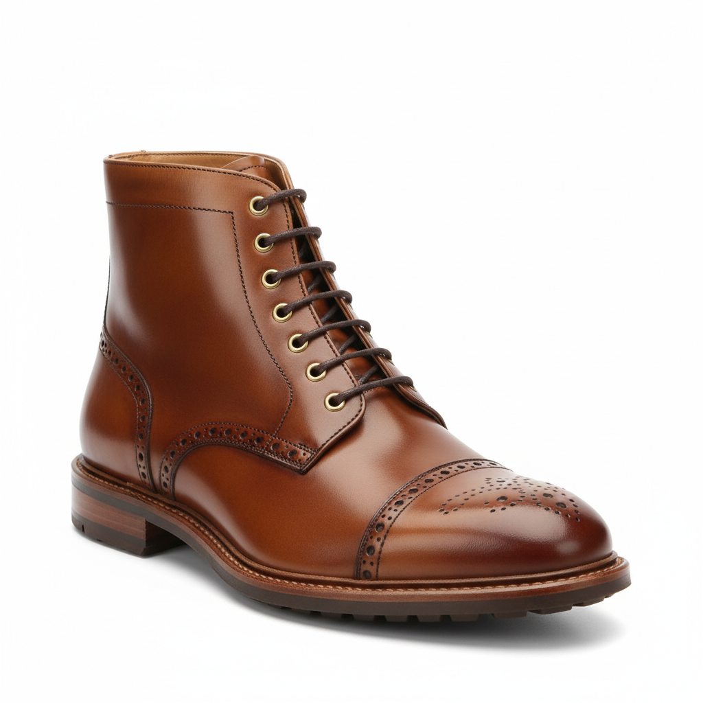 Men's Classic Brown Leather Boot