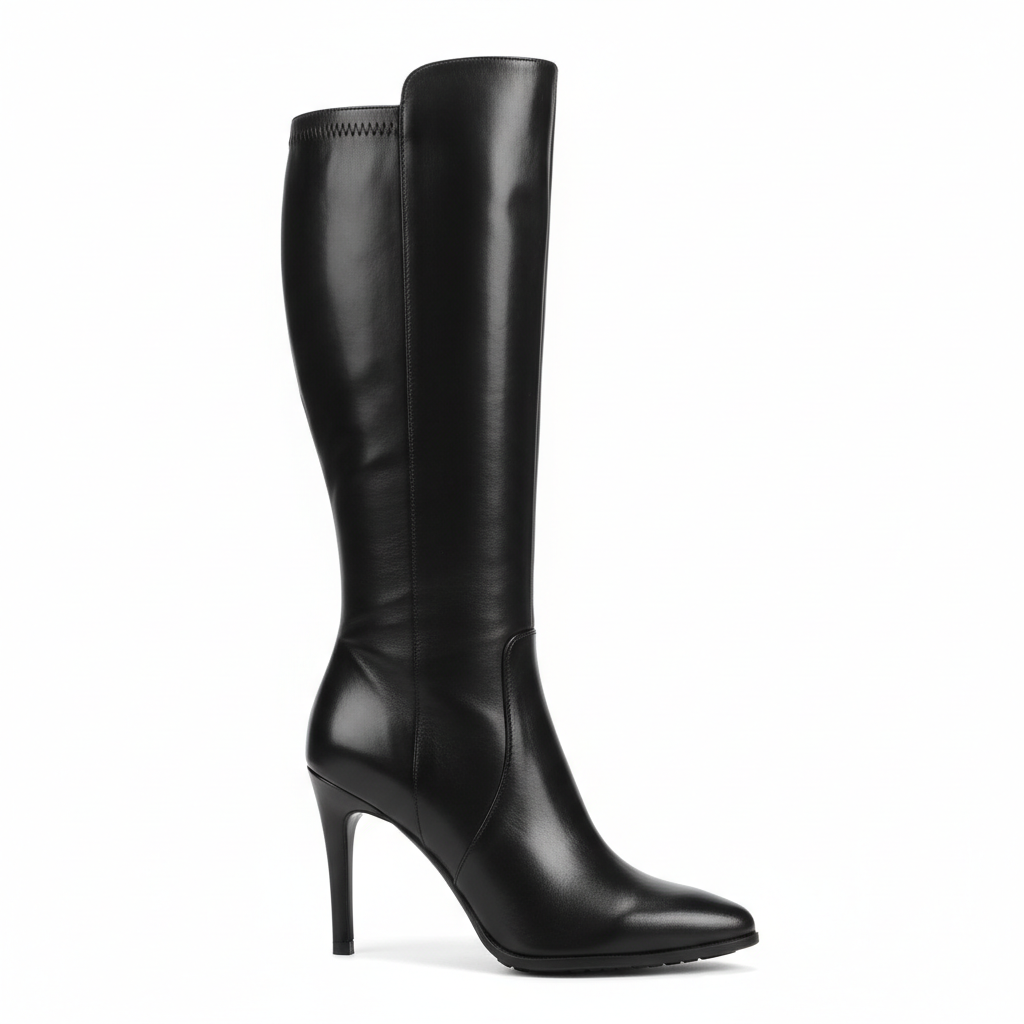 Women's Black Knee-High Boot